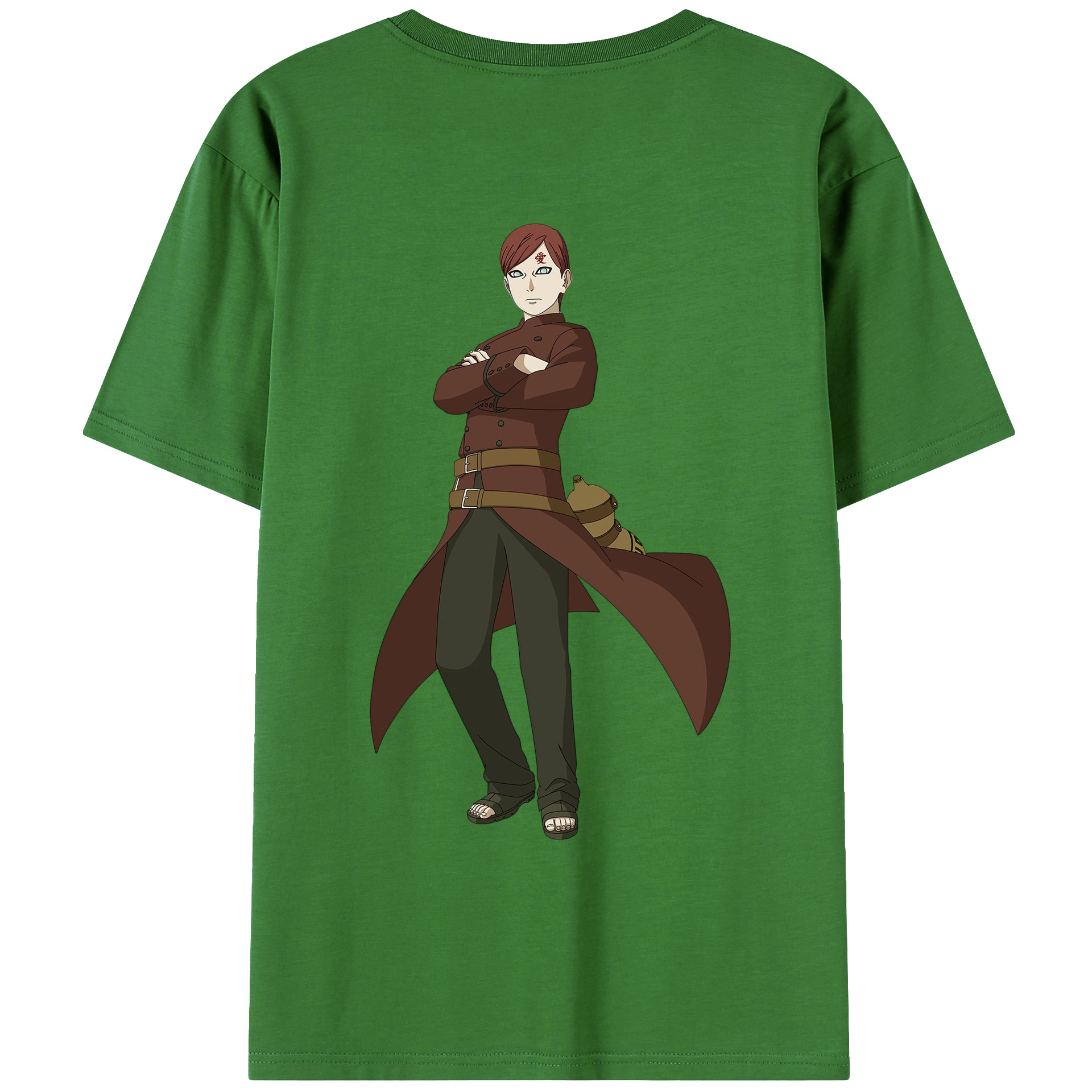 （画像用） NARUTO -ナルト- ガアラ Gaara レディース半袖Tシャツ(バックプリント)